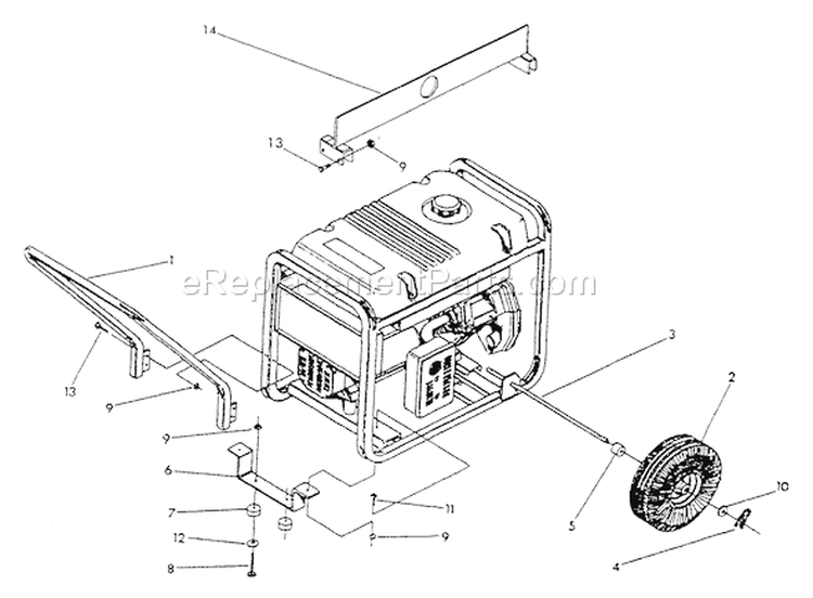 Page C Diagram and Parts List for 1006-0  Briggs and Stratton Generator